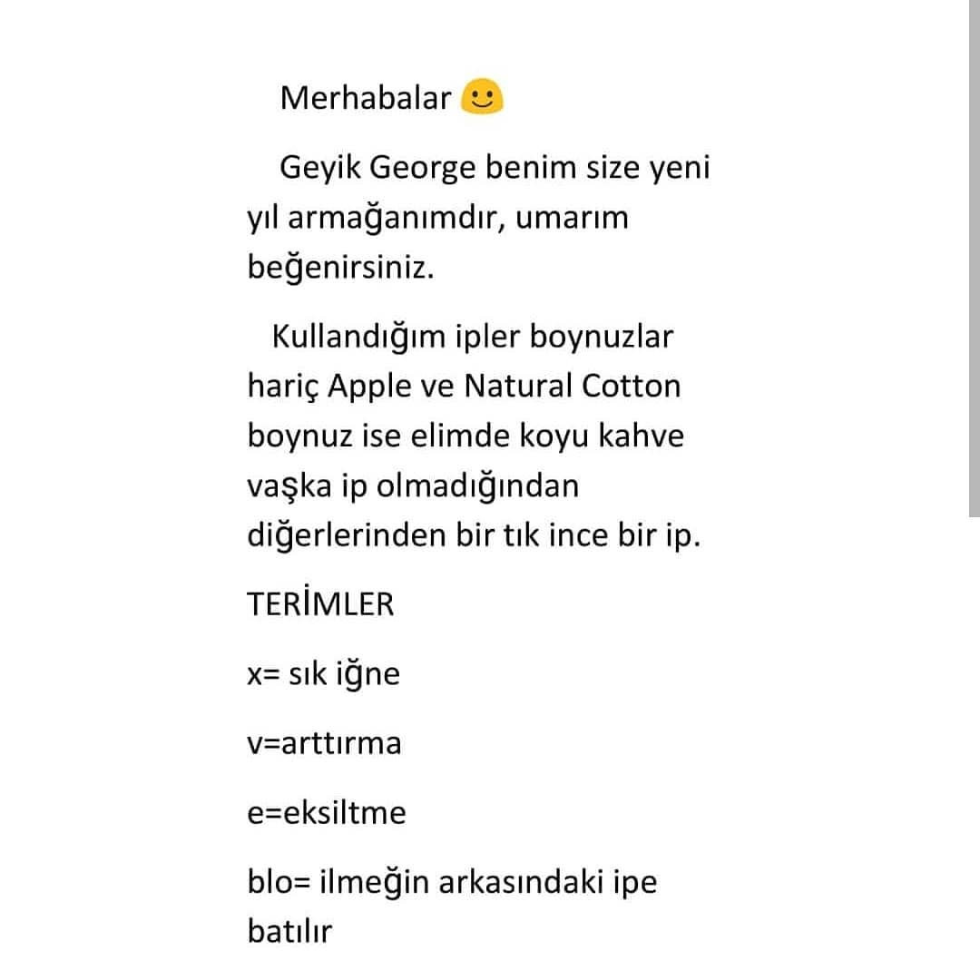 Kırmızı burunlu ve sarı eşarplı geyik tığ işi modeli.