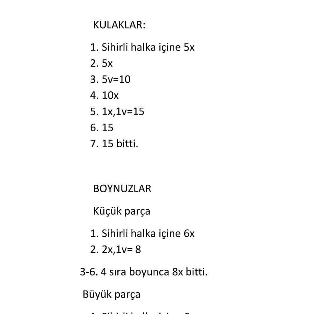 Kırmızı burunlu ve sarı eşarplı geyik tığ işi modeli.