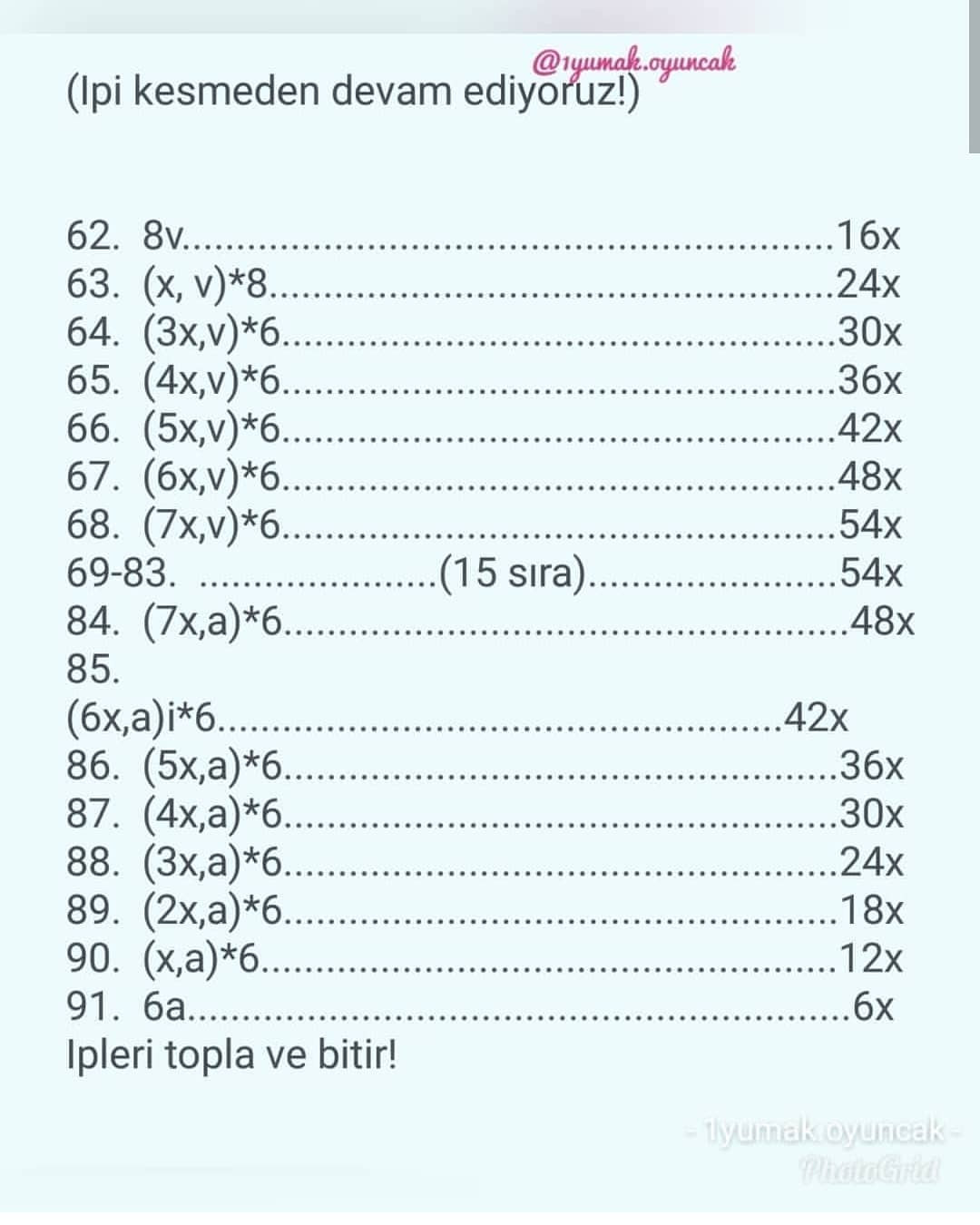 Kırmızı kloş elbise ve kızıl saçlı küçük bir kız bebek için tığ işi modeli.