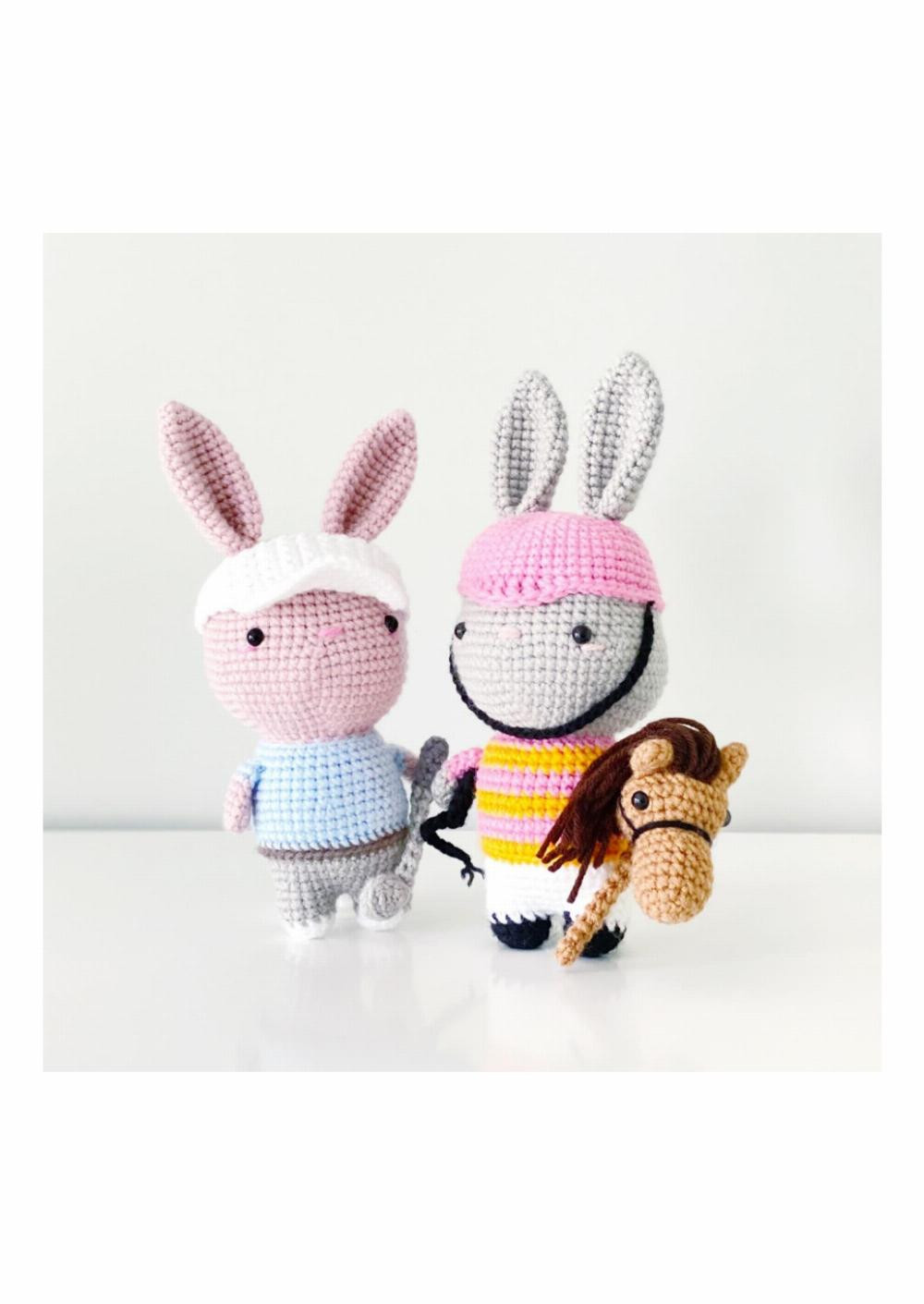 knot monster bunny olympics edition 10 amigurumi crochet pattern