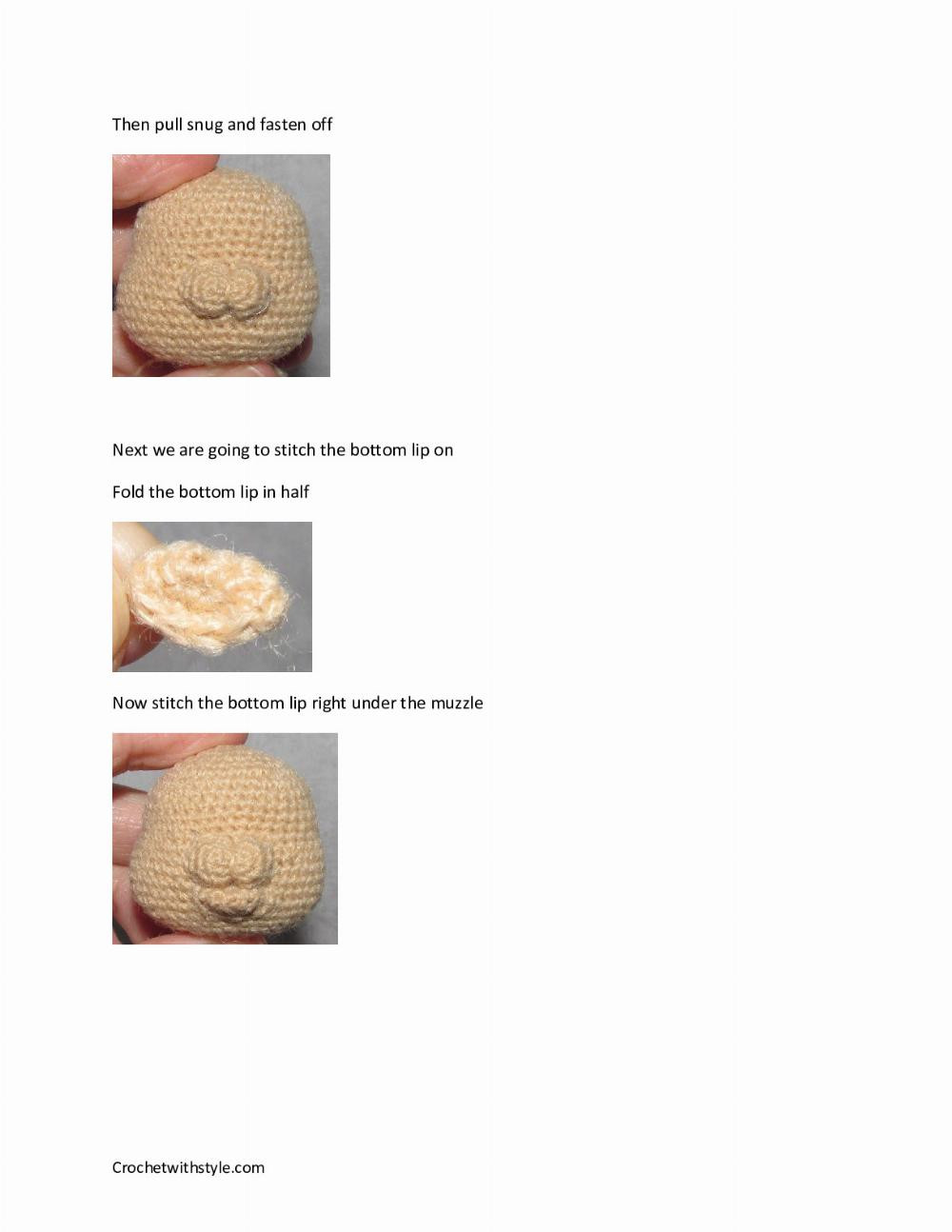 Lucy the Lioness Crochet pattern