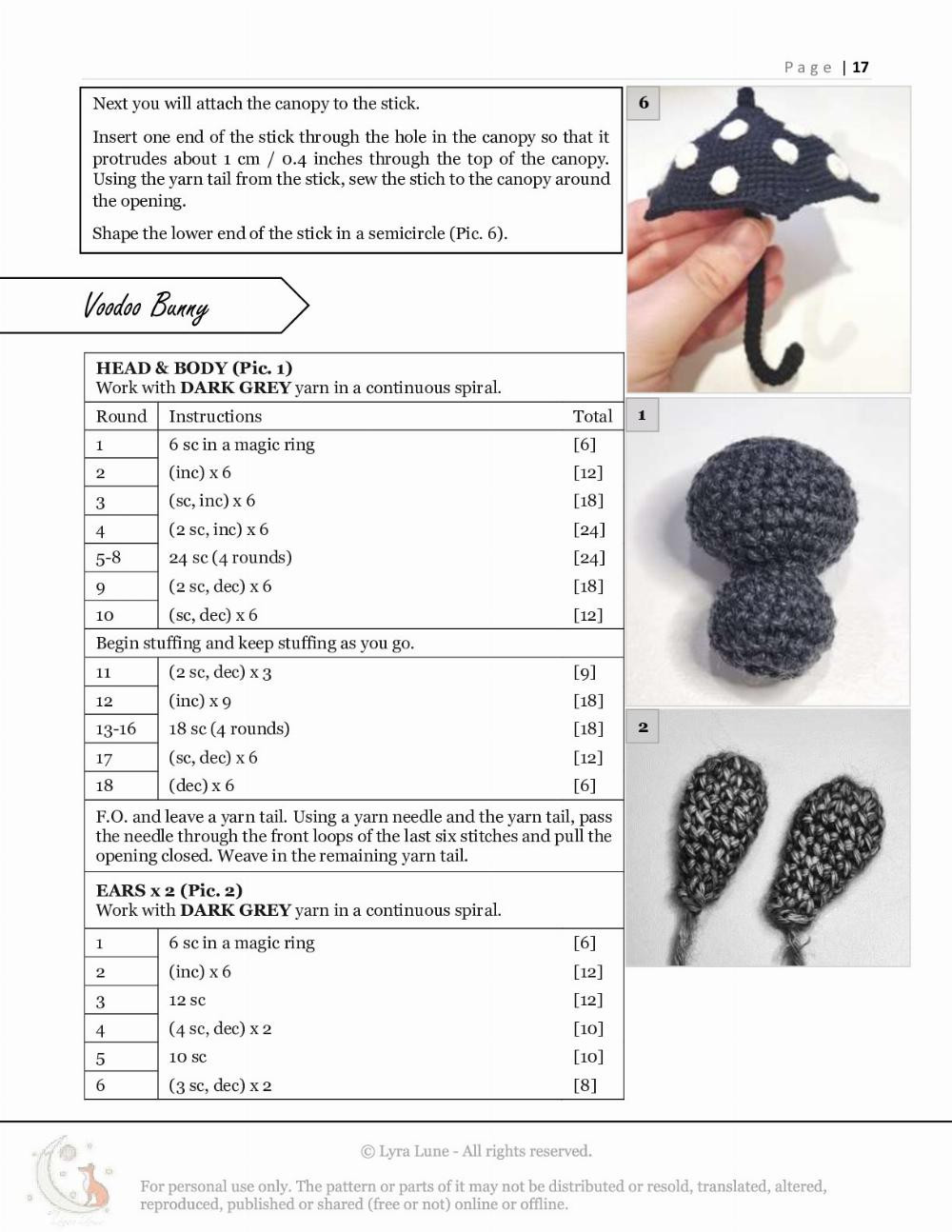 Luna doll crochet pattern