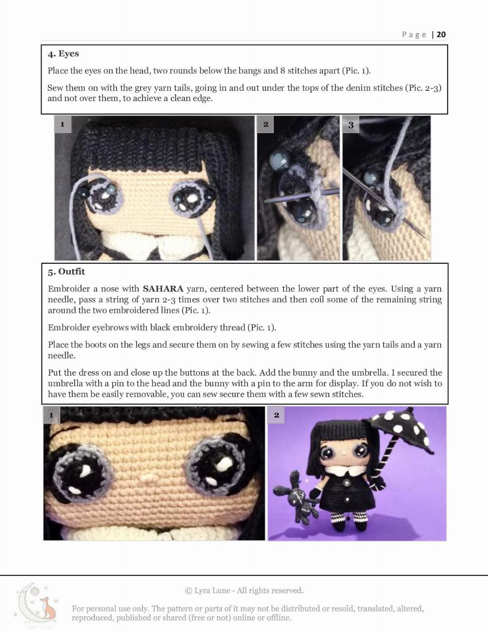 Luna doll crochet pattern