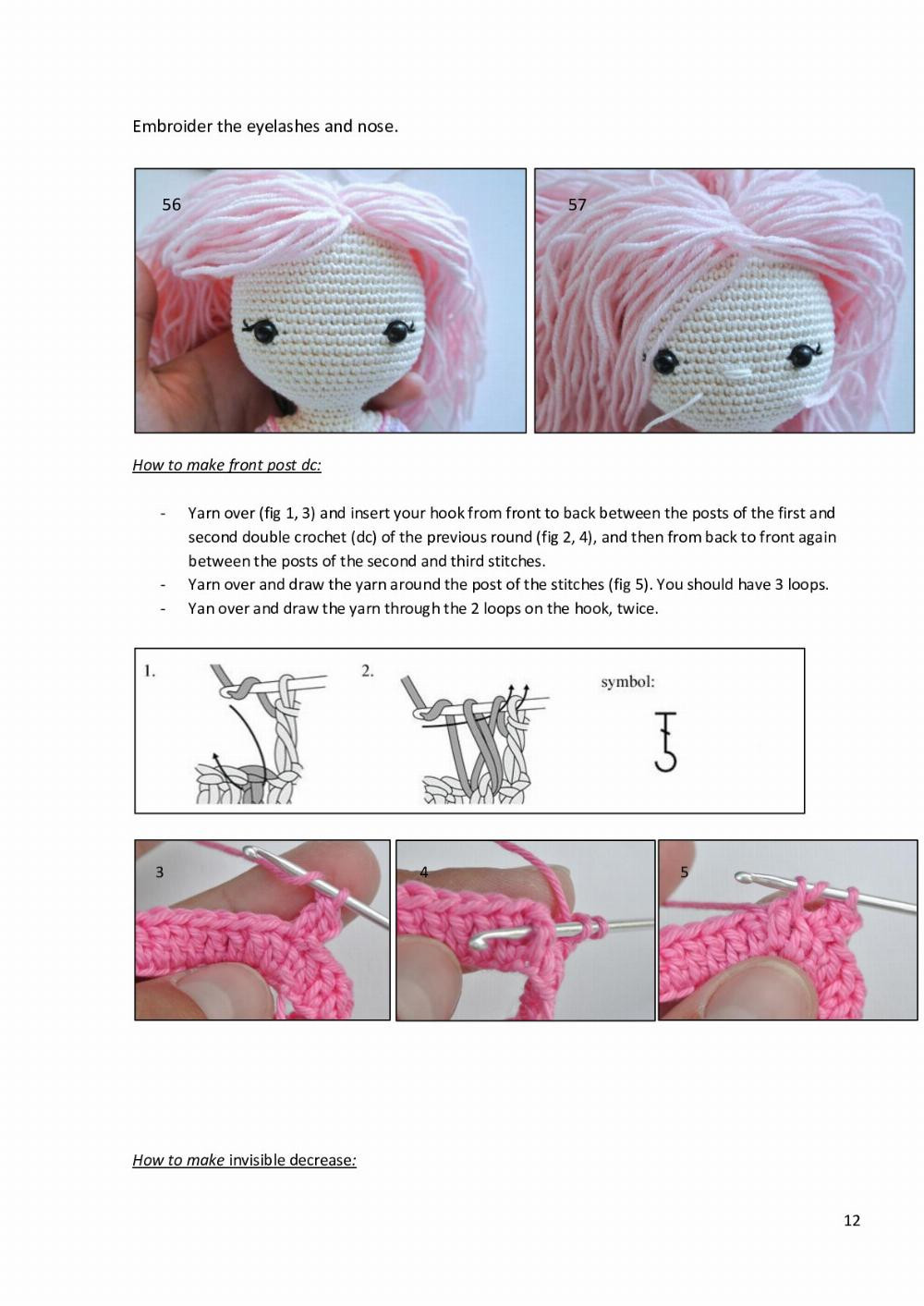 “Luna the doll” crochet pattern