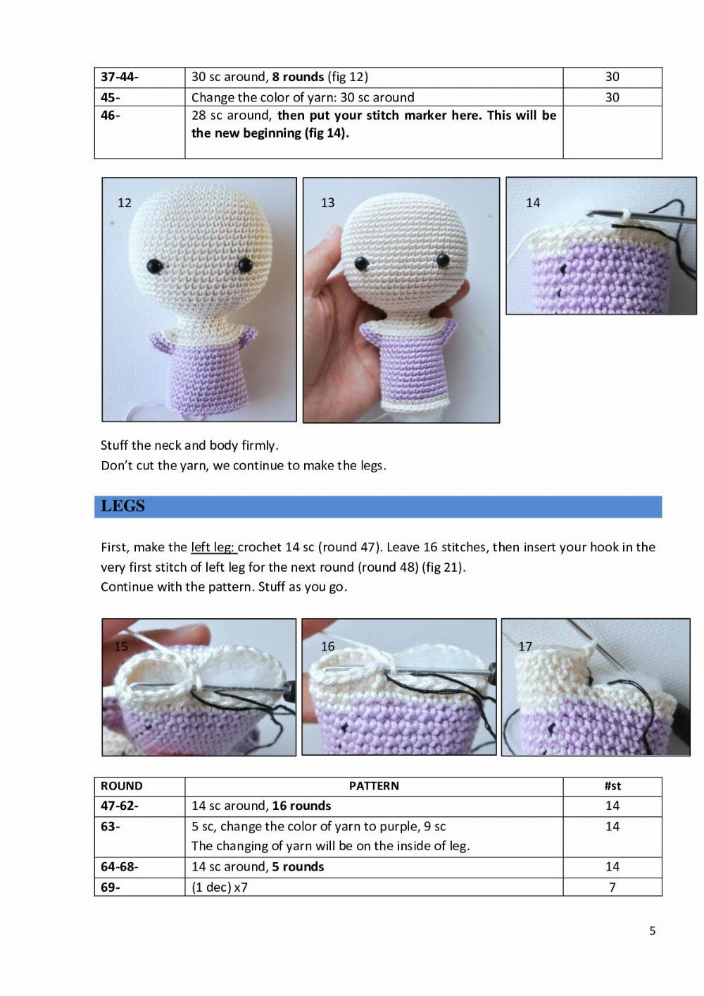 “Luna the doll” crochet pattern