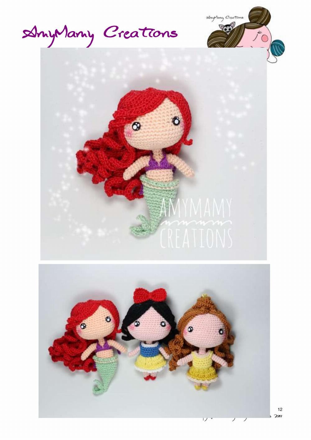 Mermaid Ariel crochet pattern