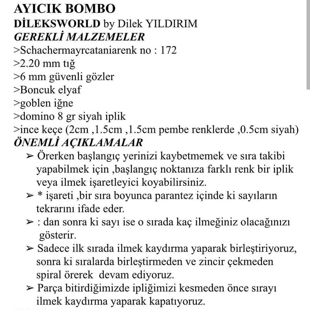 🧸MİNİK AYICIK BOMBO TARİFİ 🧸