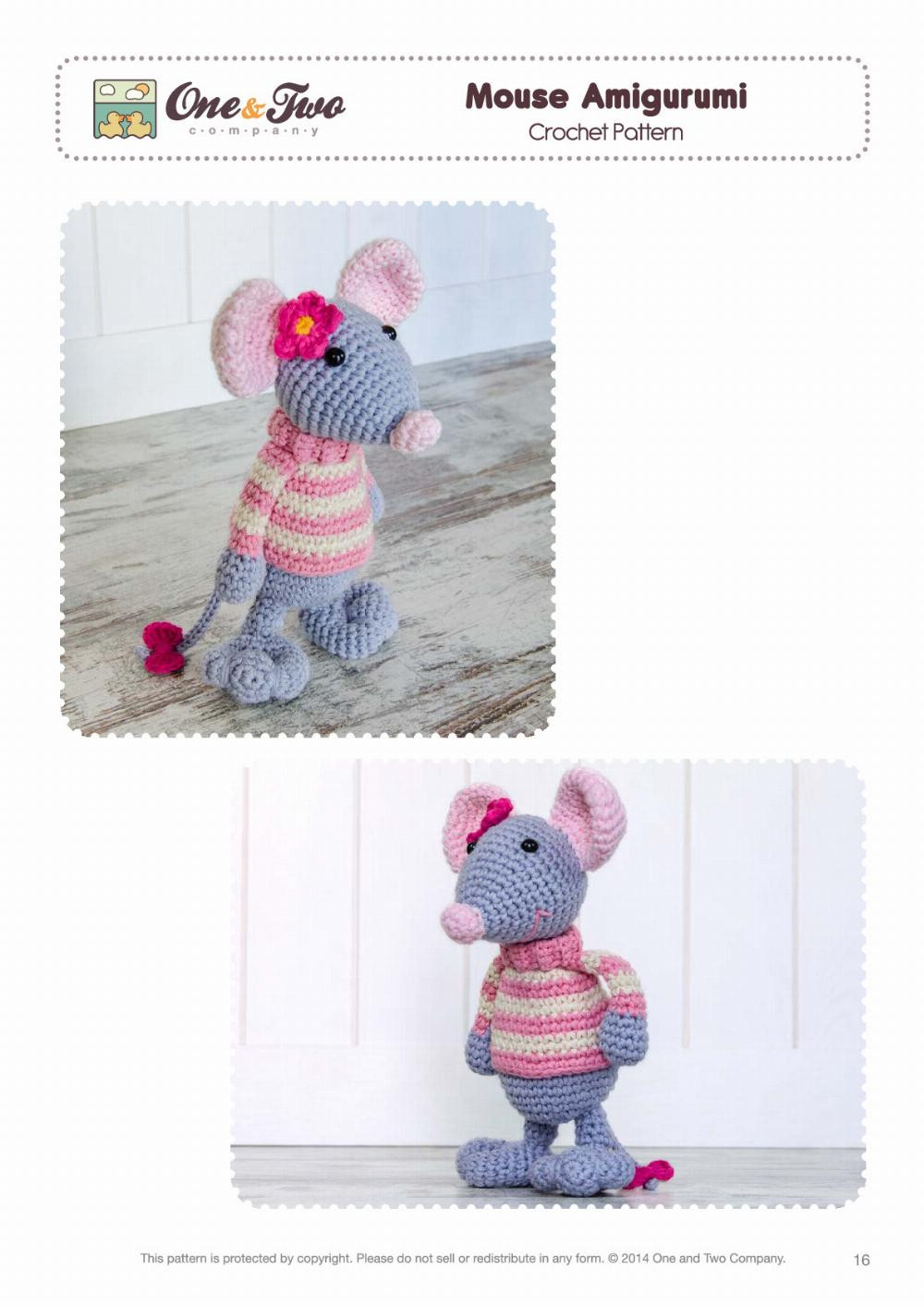 mouse amigurumi crochet patern