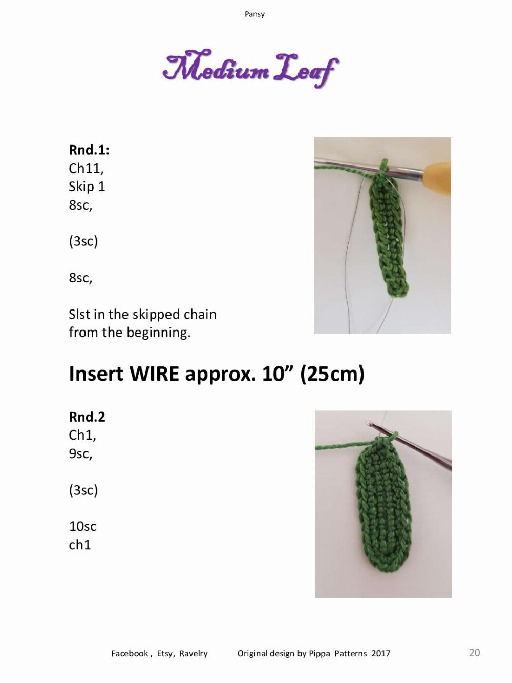 Pansy Pansy &Viola Pattern and instructions Facebook