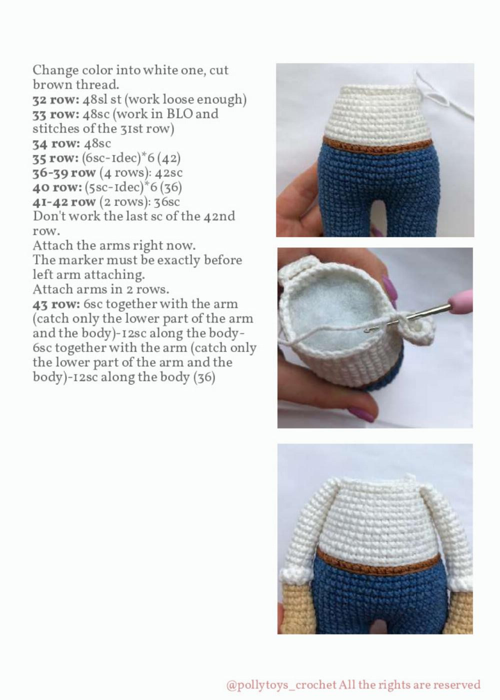 PATTERN CROCHET DOLL TOM SAWYER