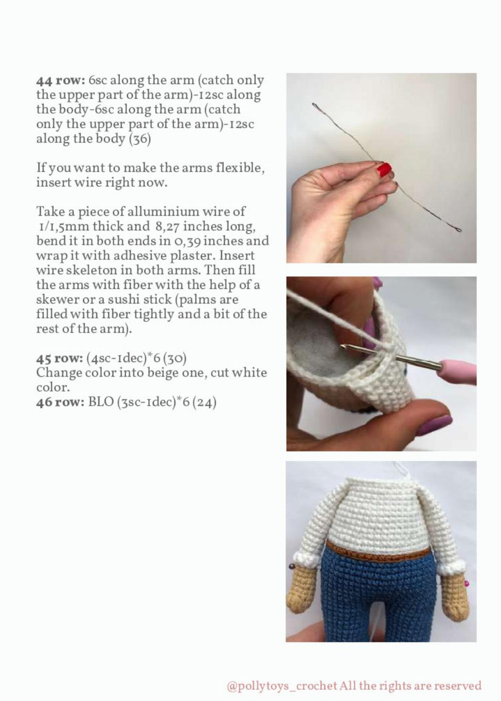 PATTERN CROCHET DOLL TOM SAWYER