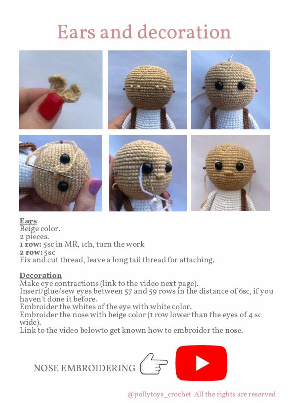 PATTERN CROCHET DOLL TOM SAWYER