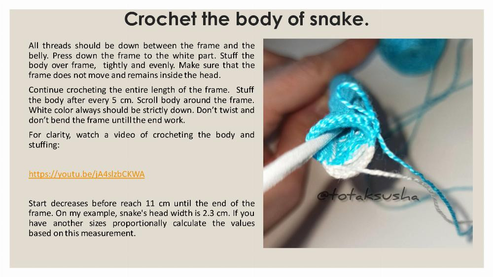 Pattern Snake crochet