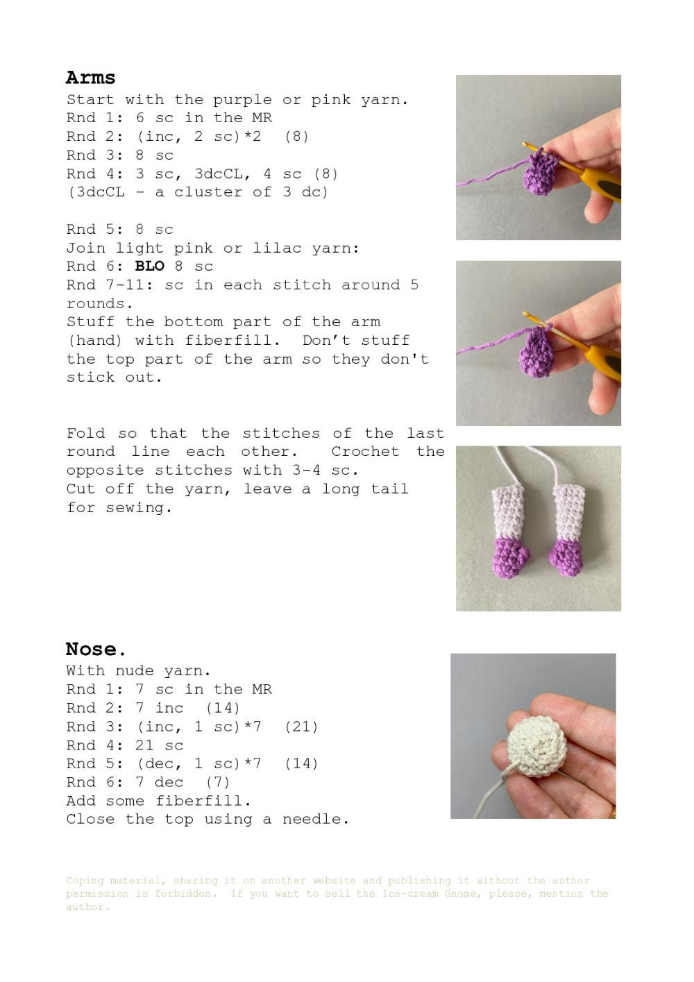 Petunia gnome crochet pattern