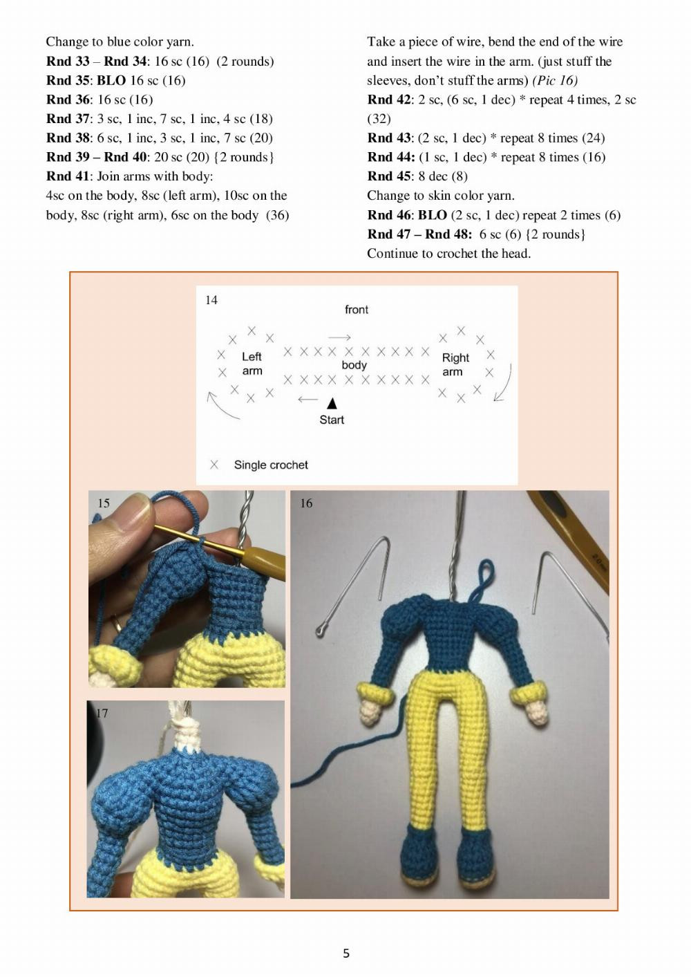 Sakura (Blue Dress) crochet pattern