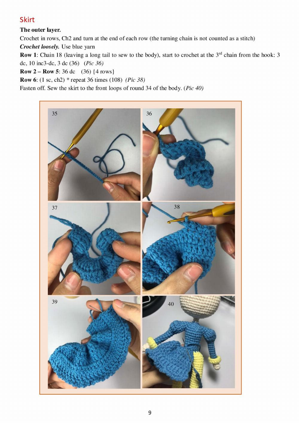 Sakura (Blue Dress) crochet pattern