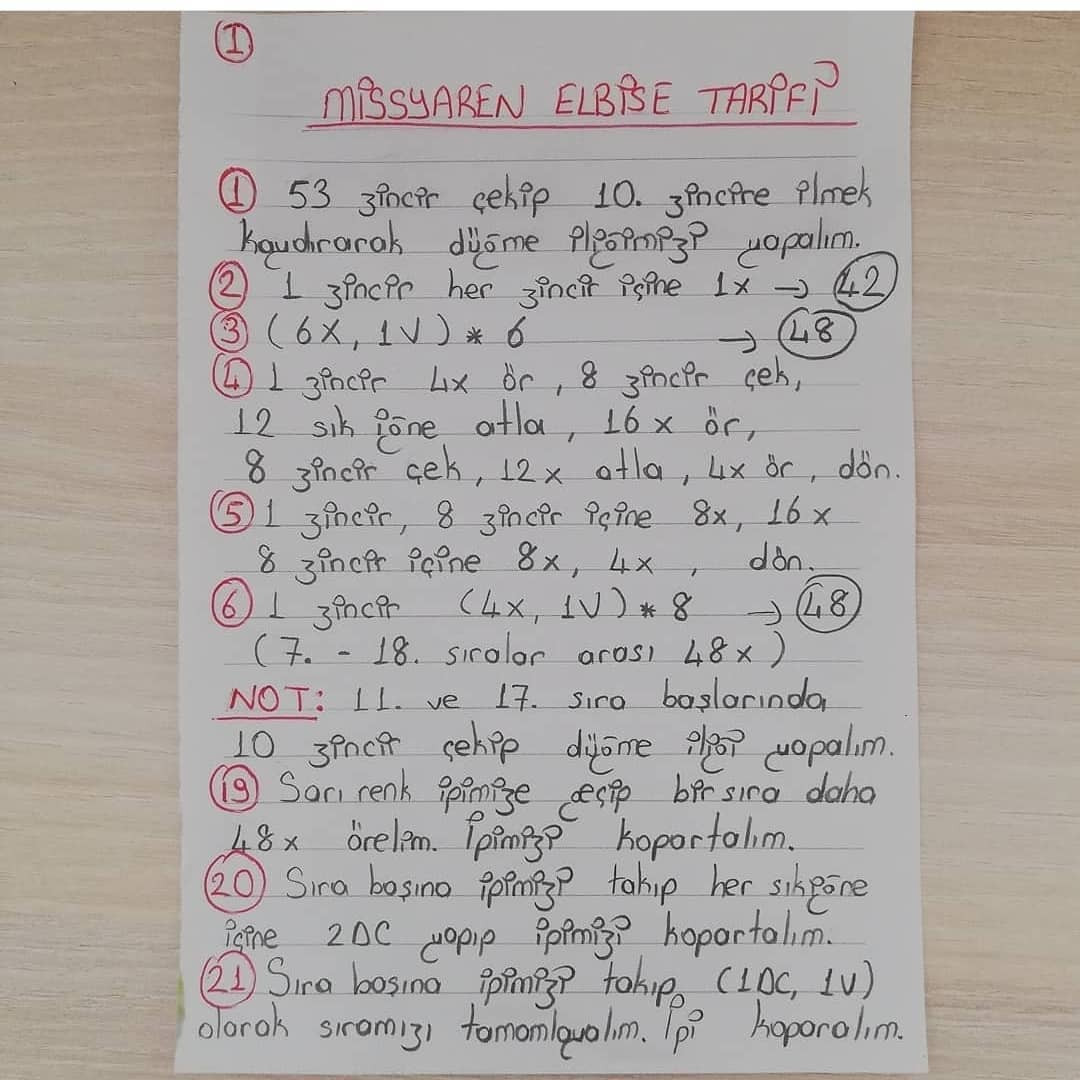 Sarı elbiseli ve kahverengi saçlı küçük kız bebek için tığ işi modeli.