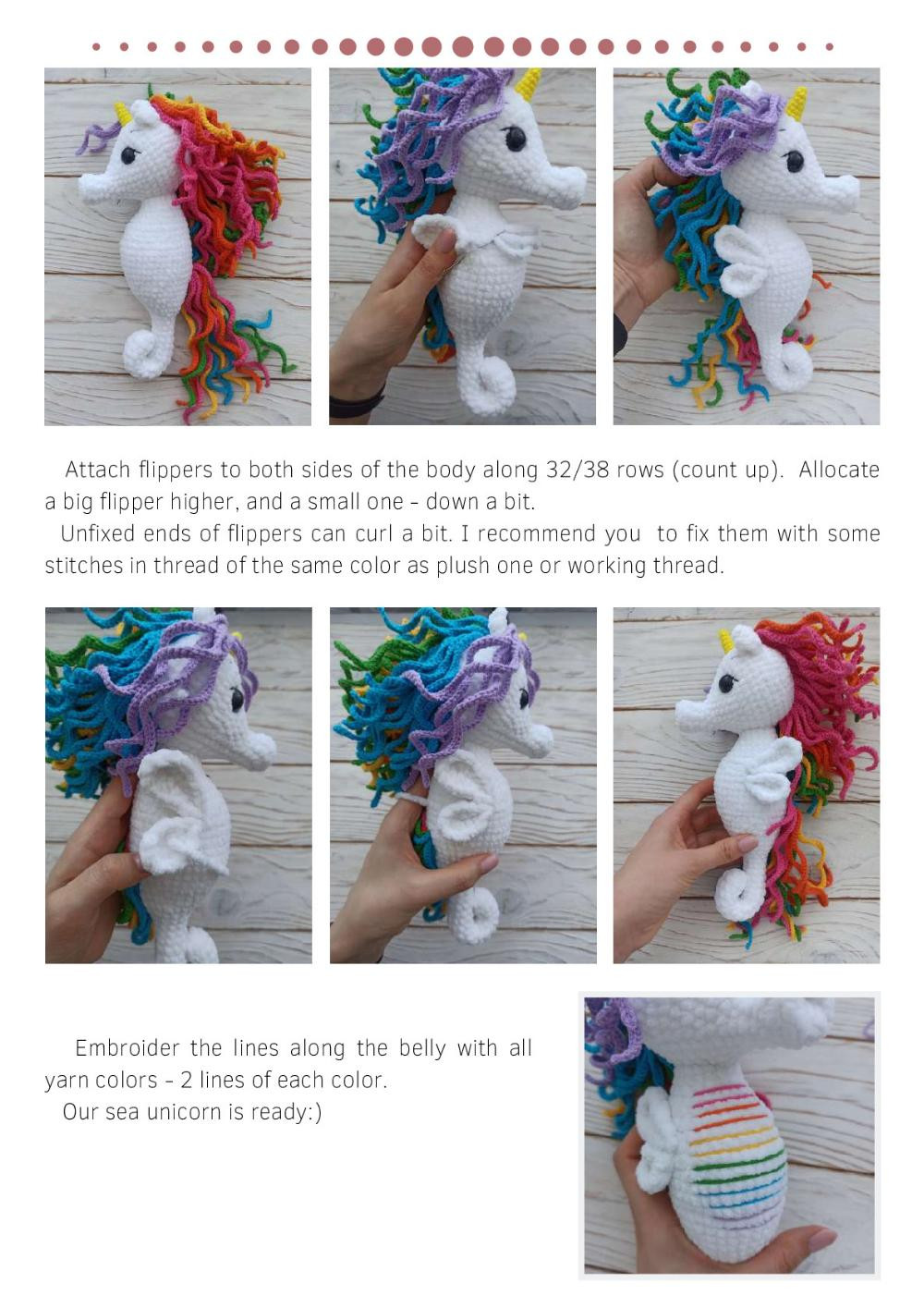 Sea Unicorn crochet pattern