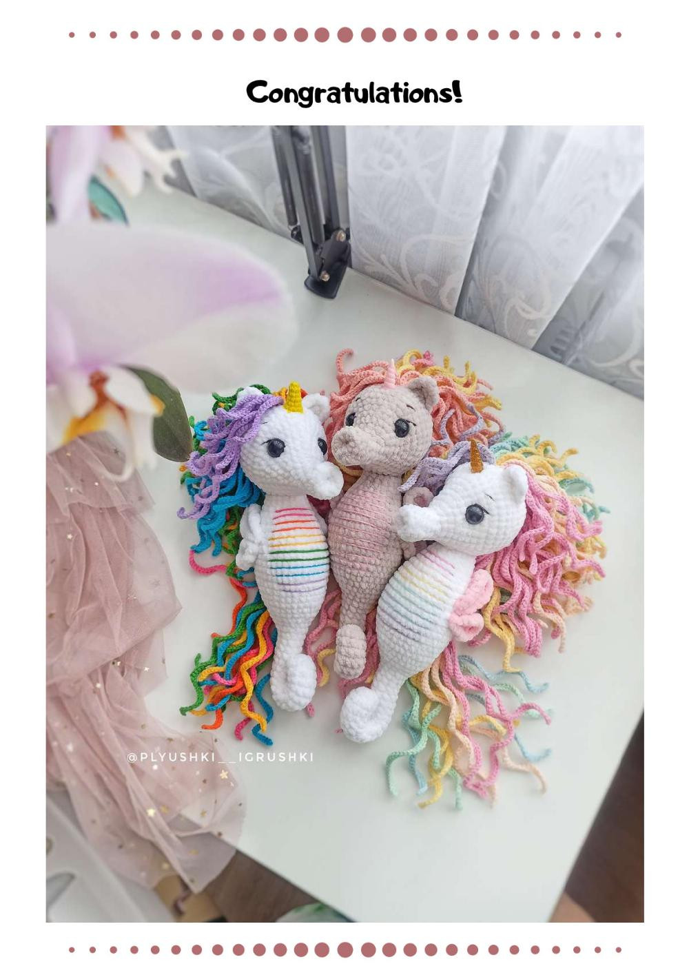 Sea Unicorn crochet pattern