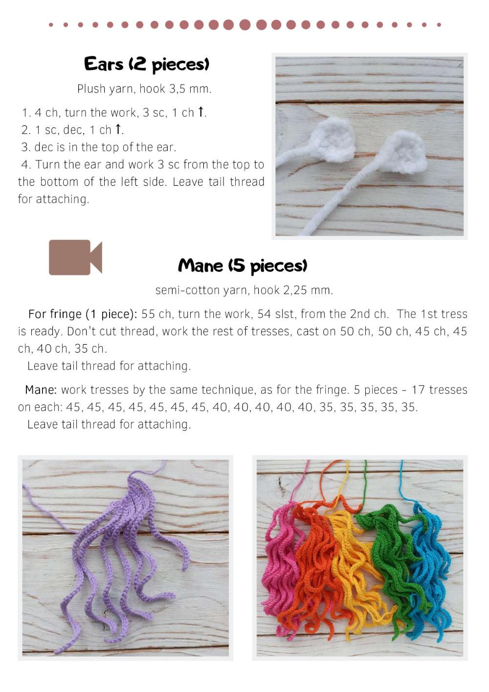 Sea Unicorn crochet pattern