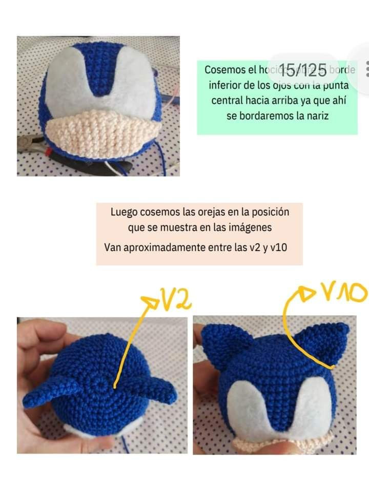 Sonic crochet pattern