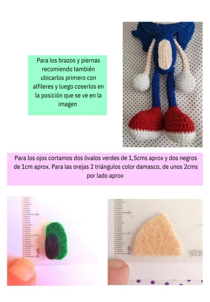 Sonic crochet pattern