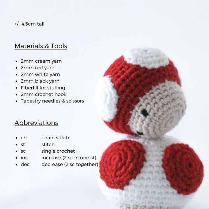 super mushroom free pattern