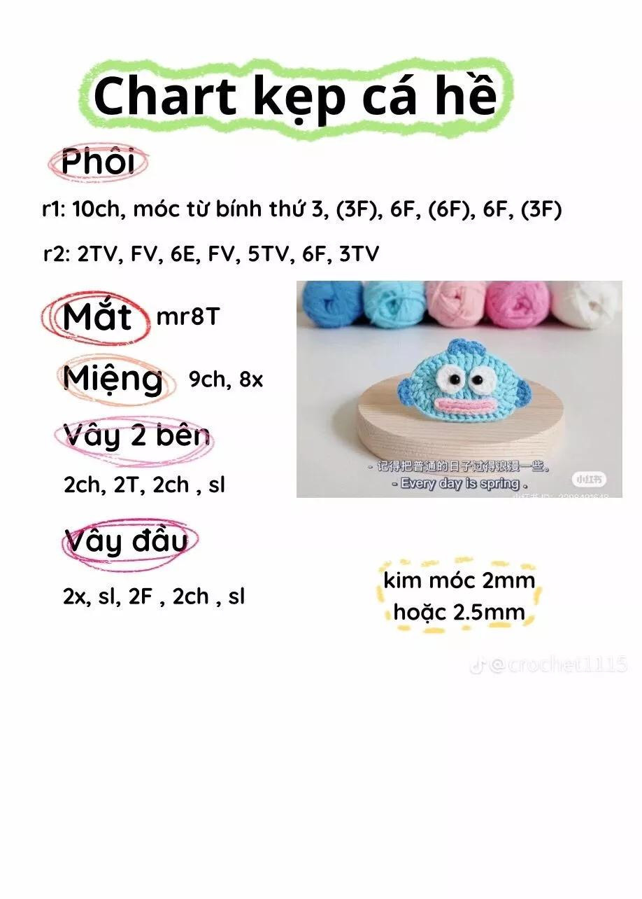 Tổng hợp các chart kẹp tóc, chart kẹp hoa, kẹp tóc hoa hướng dương, kẹp tóc cherry, chart kẹp tóc cá hề, kẹp tóc hoa tulip, kẹp tóc heo, kẹp tóc cu shin, kẹp bí ngô, chart kẹp thỏ.