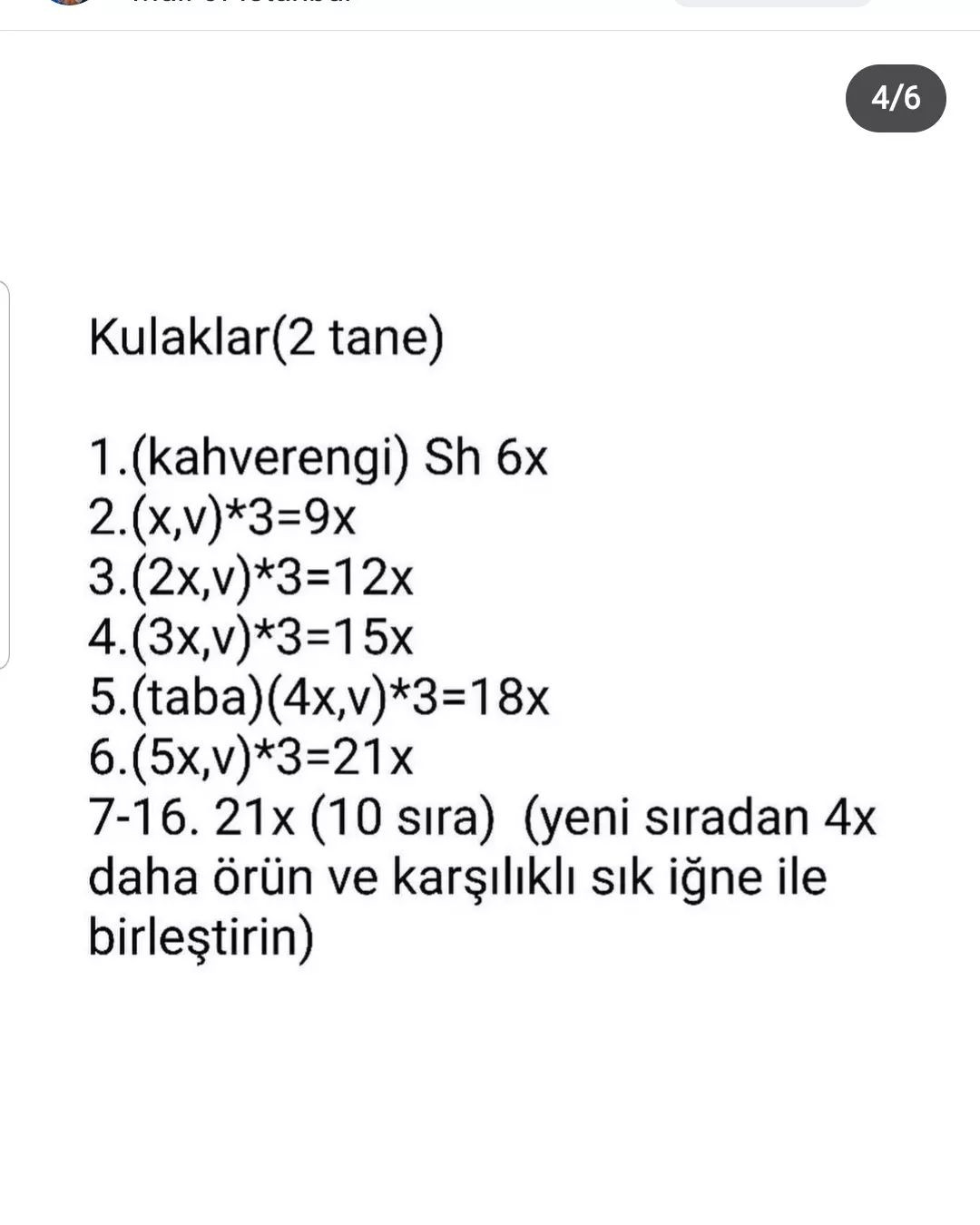 Turuncu tilki tığ işi modeli.