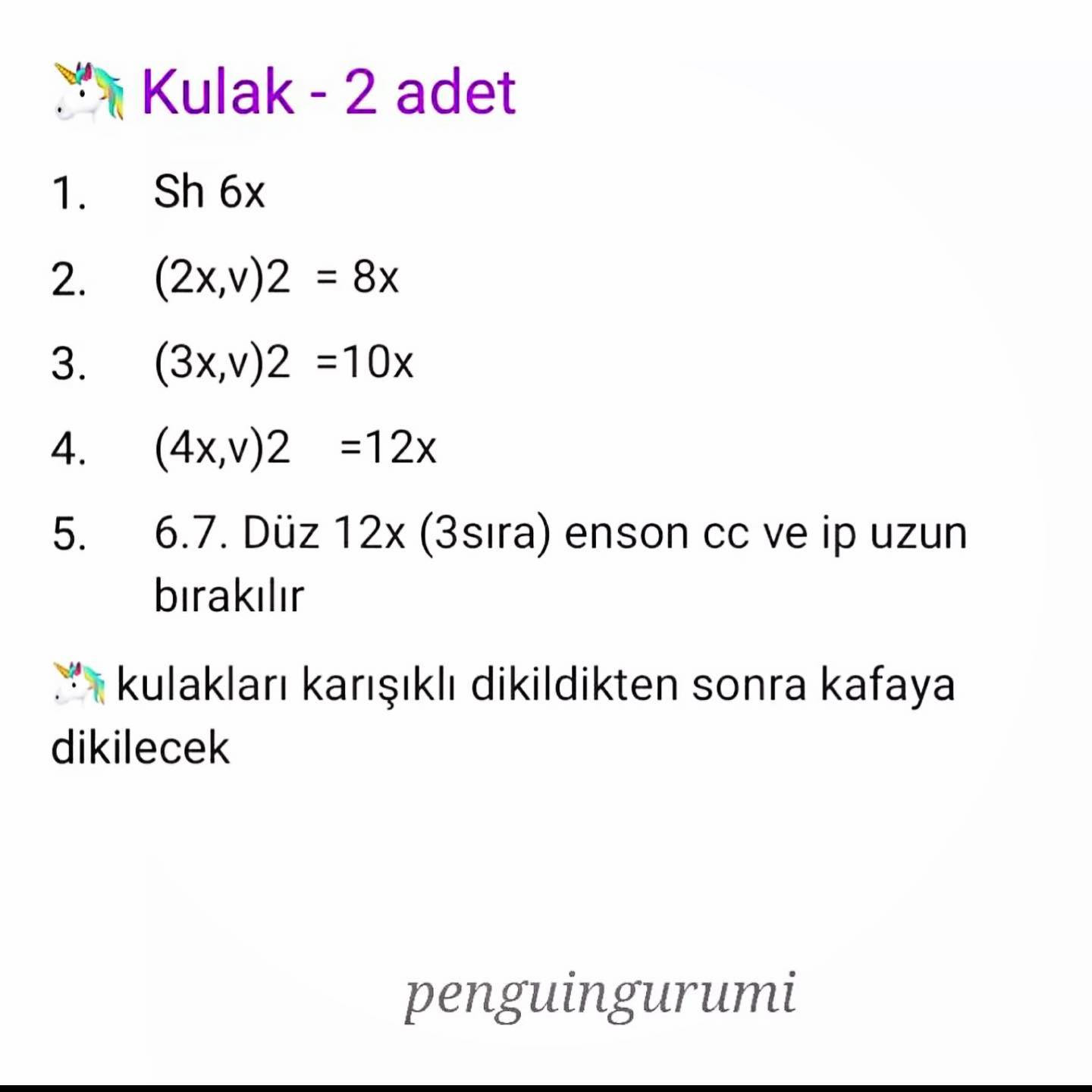 Unicorn çıngırak tarifi 🦋 detaylı güzel bir tarif olmuş 💐