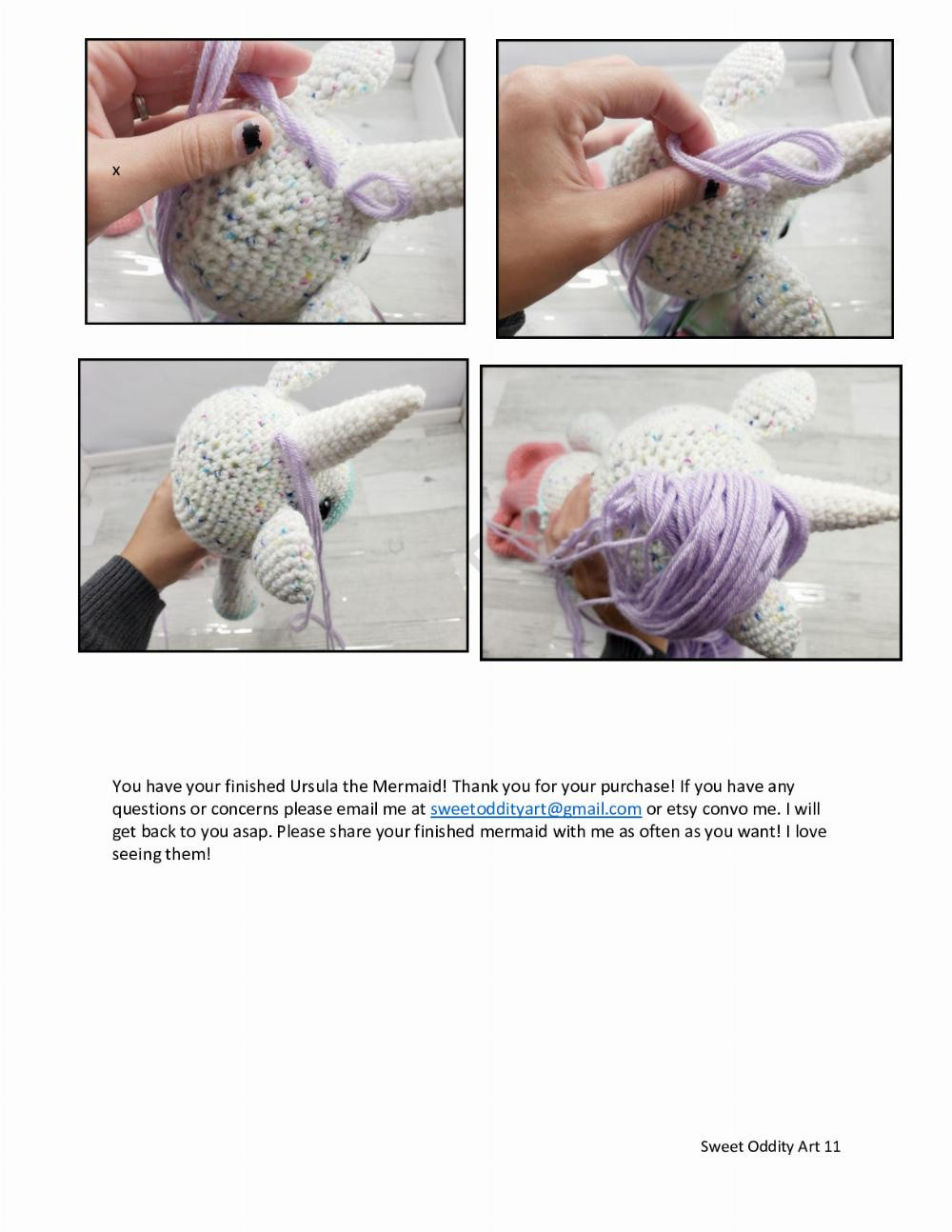 Ursula the Unicorn Crochet Pattern