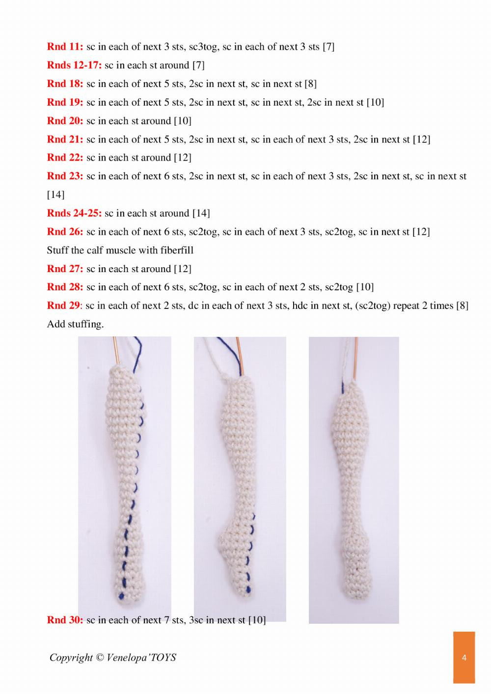 Venelopa’TOYS patterns, Bikini girl doll crochet pattern