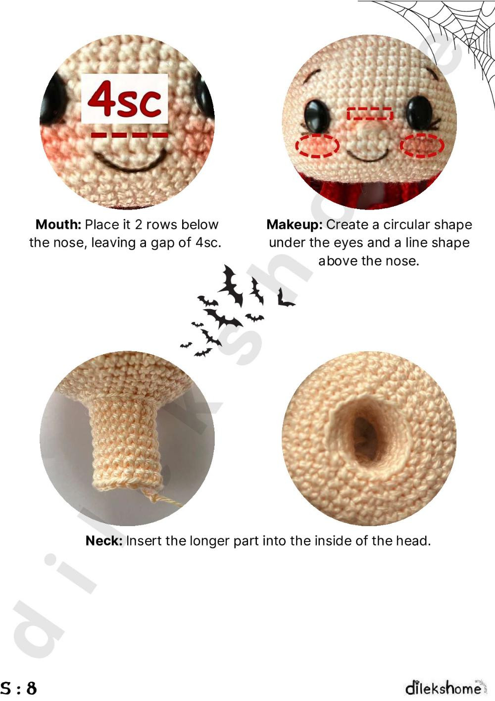 Witty doll English Crochet Pattern