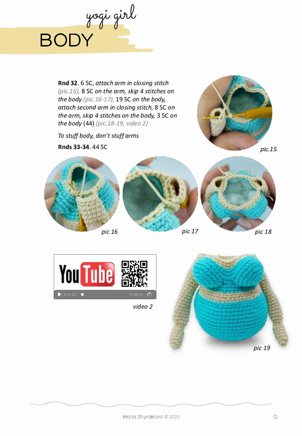 yogi girl doll crochet pattern