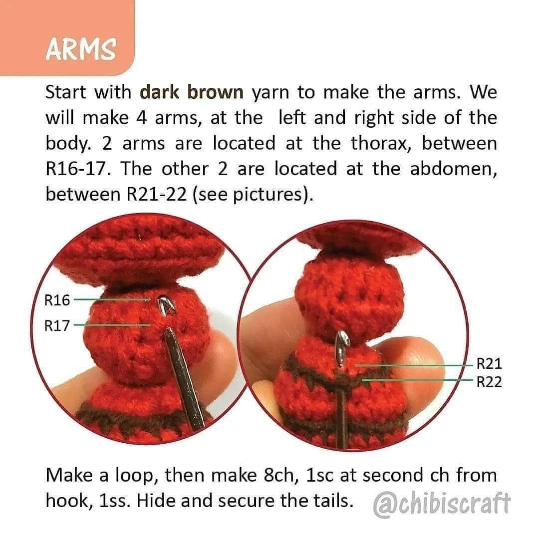 Ant crochet pattern