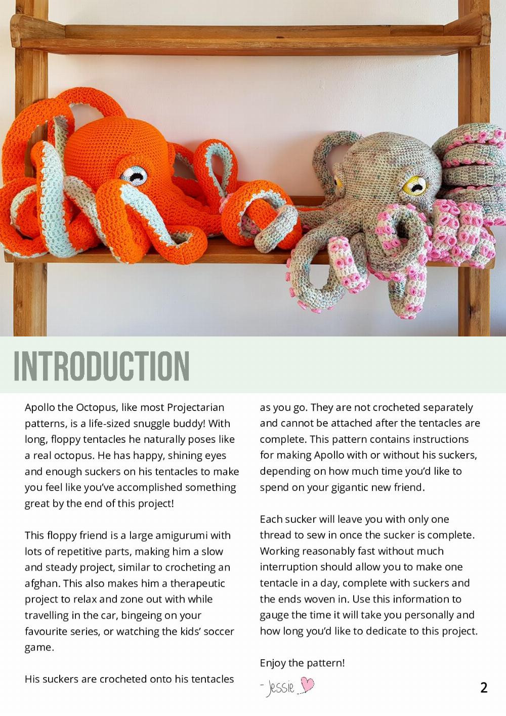 Apollo the Octopus crochet pattern