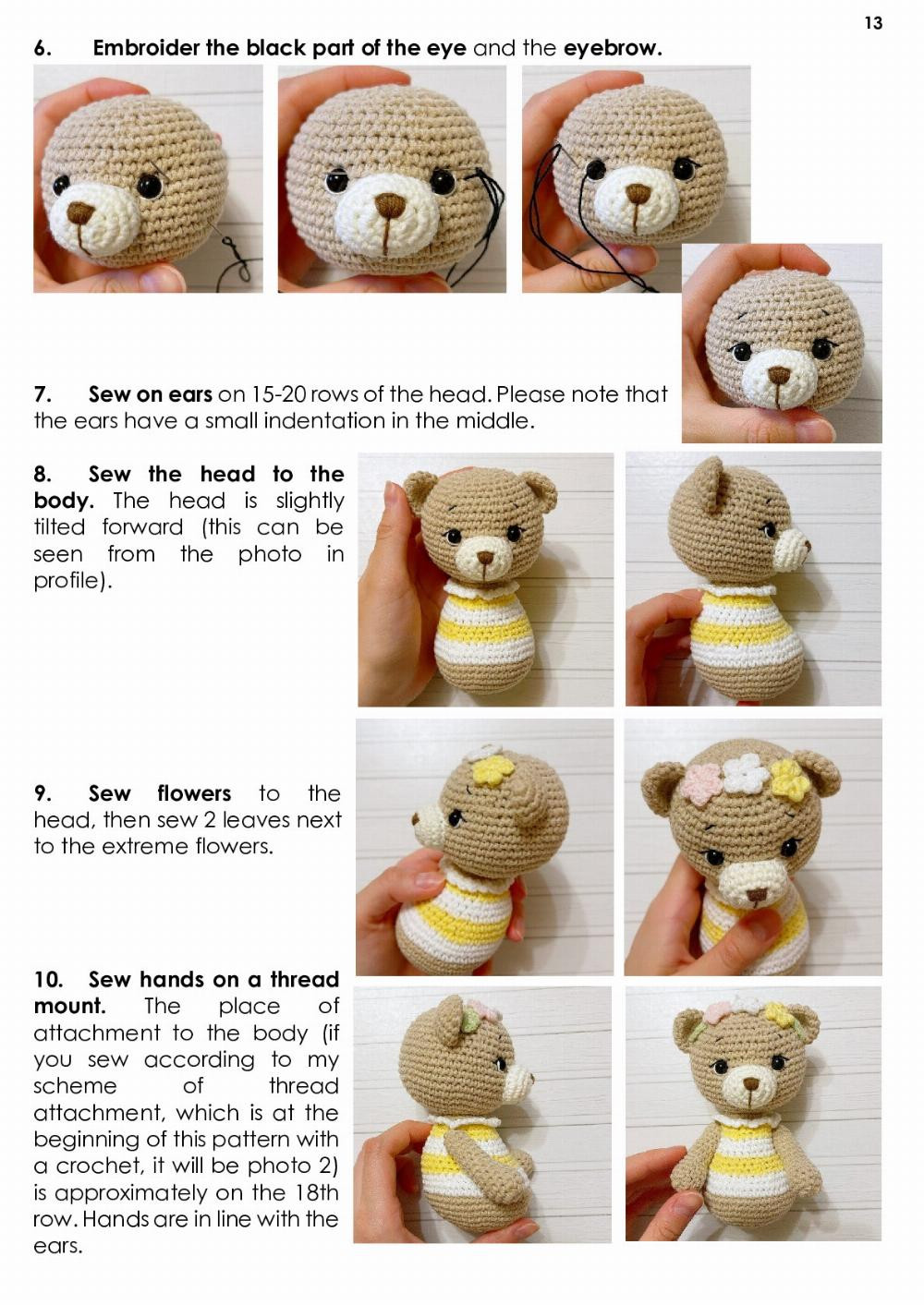 April the bear crochet pattern