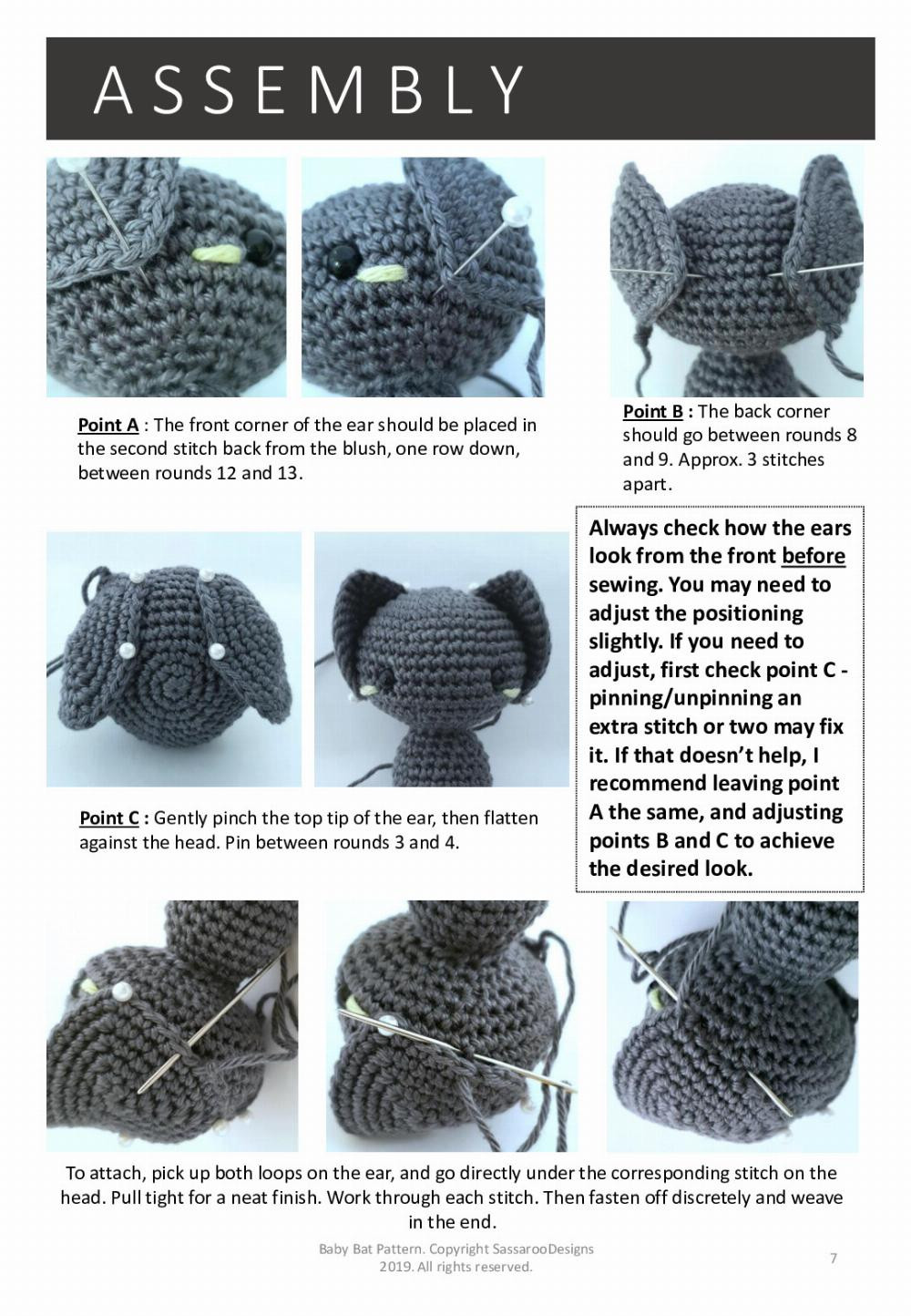 BABY BAT CROCHET PATTERN