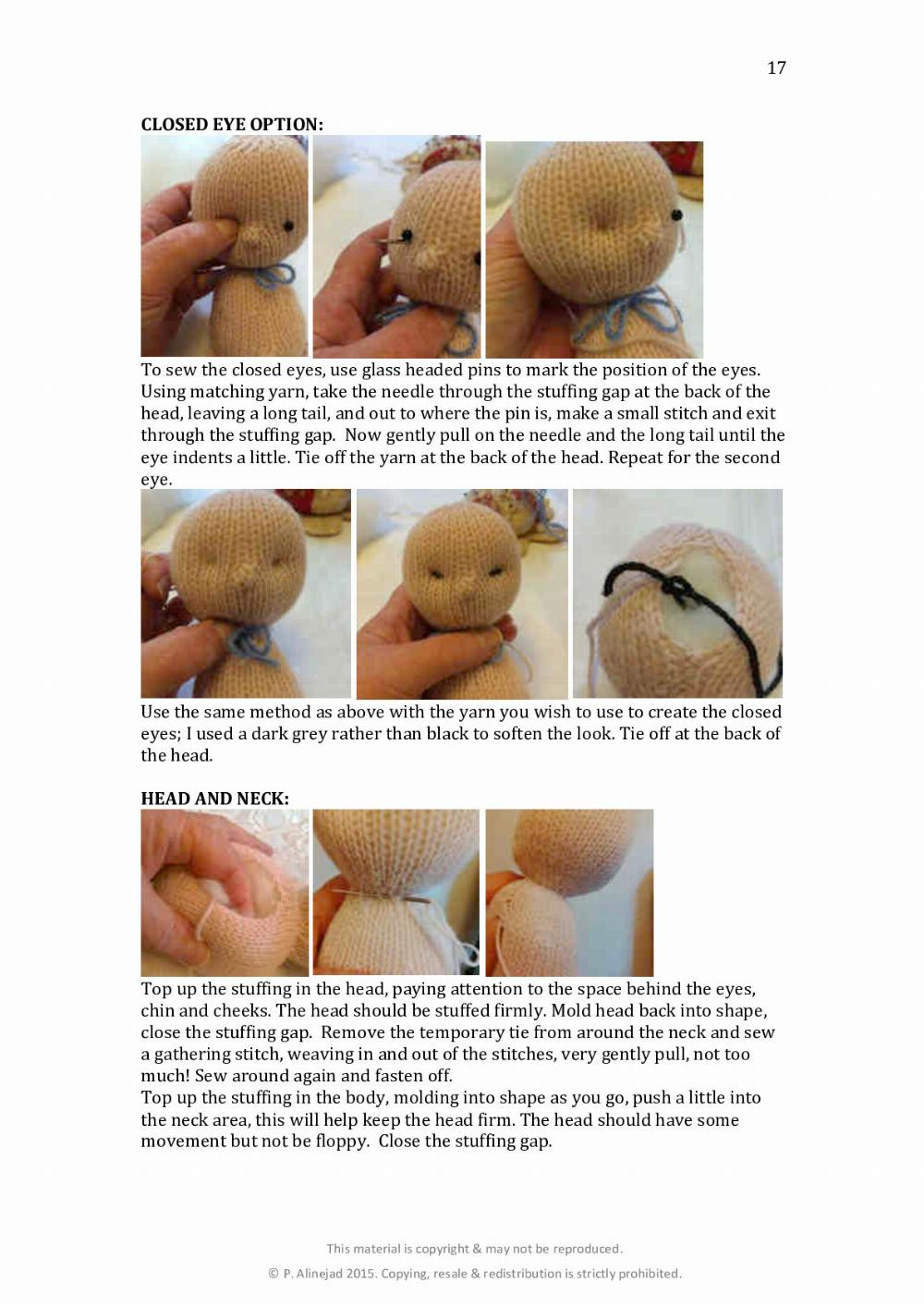 baby doll & crib, Crochet pattern for a baby sleeping in a crib