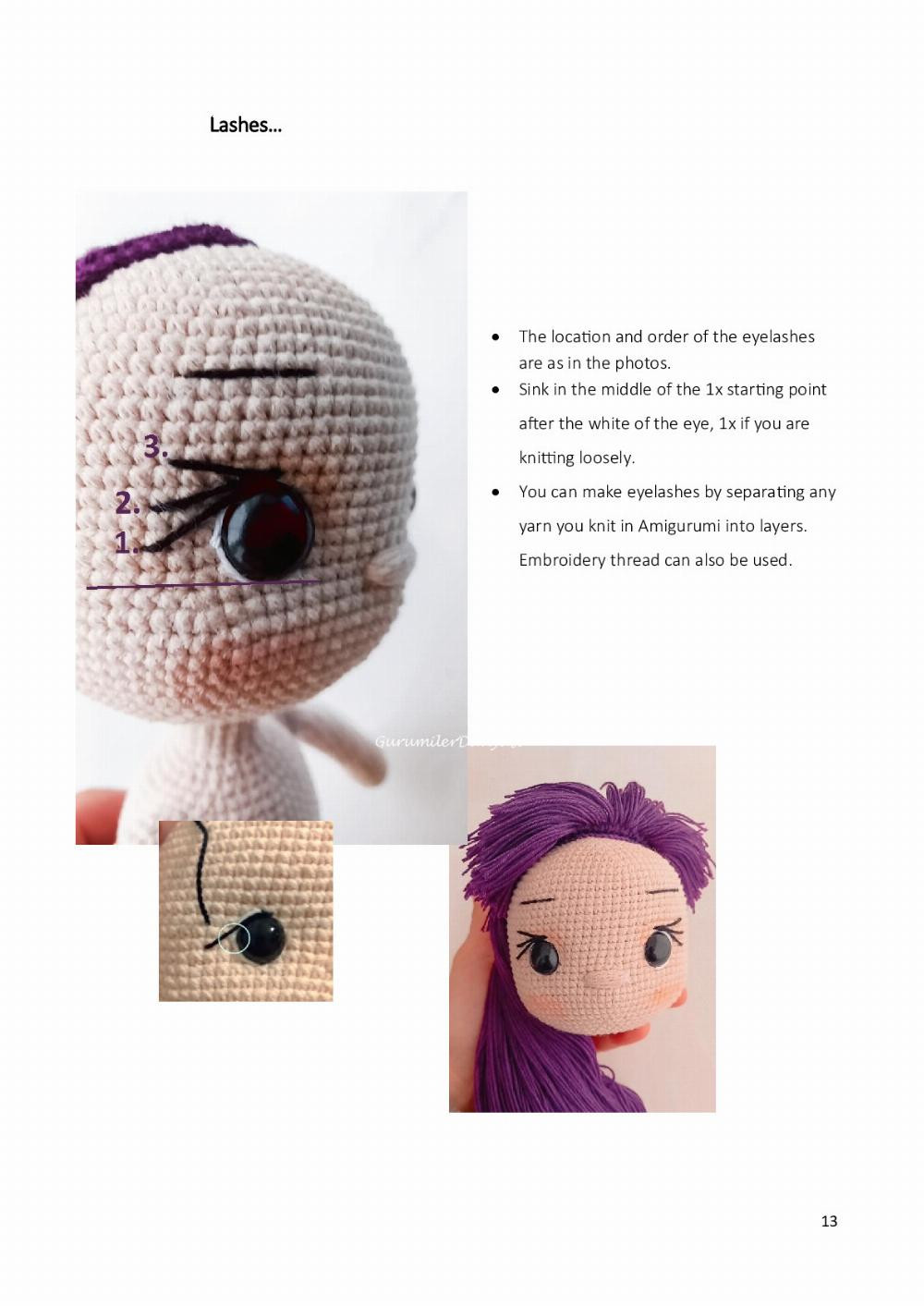 BADE DOLL PATTERN CROCHET AMİGURUMİ PATTERN PDF