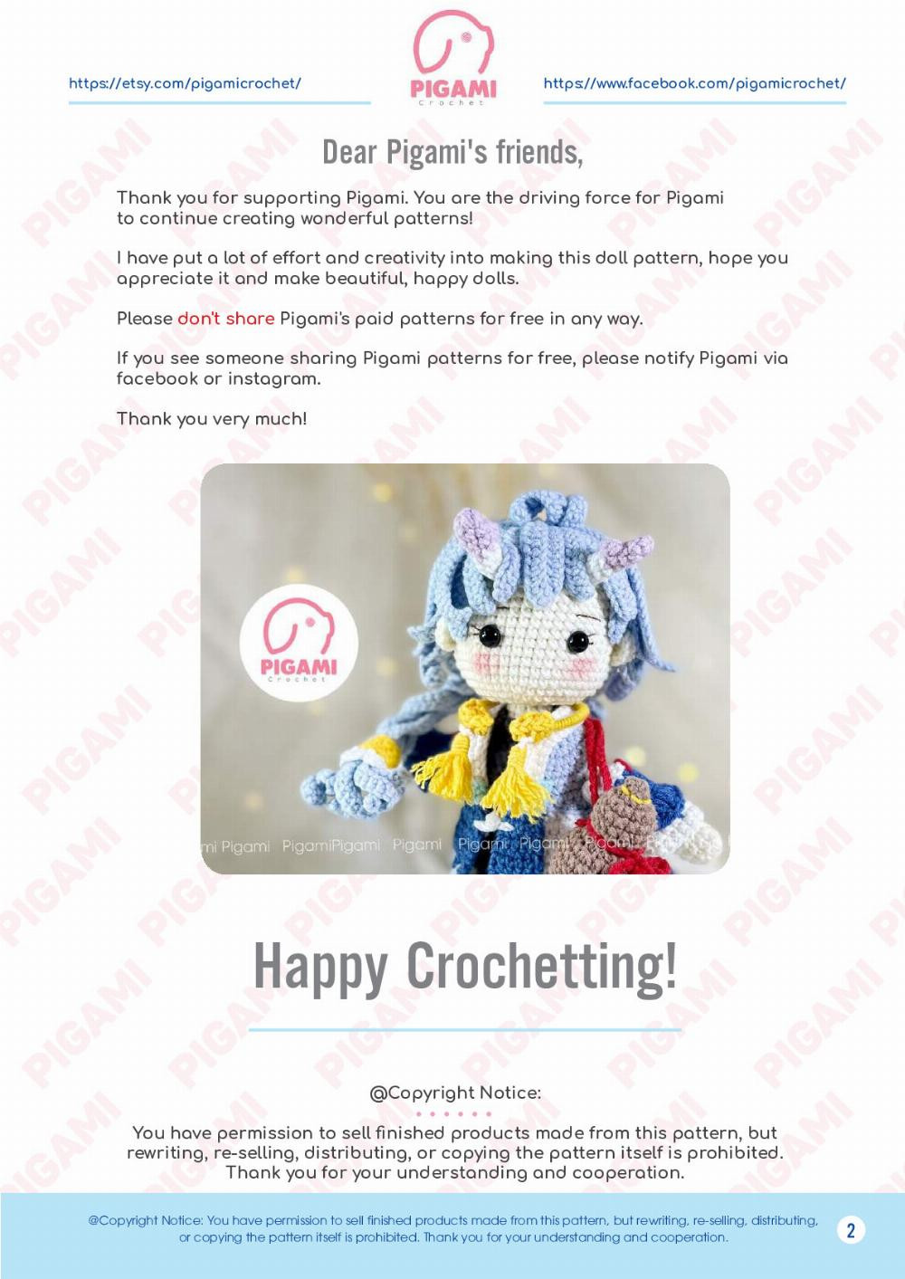 bailu doll crochet pattern