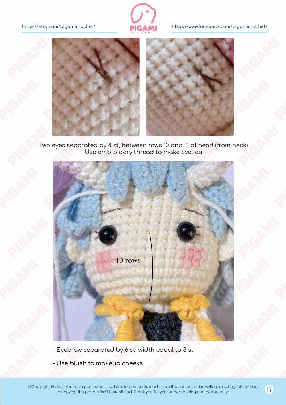 bailu doll crochet pattern