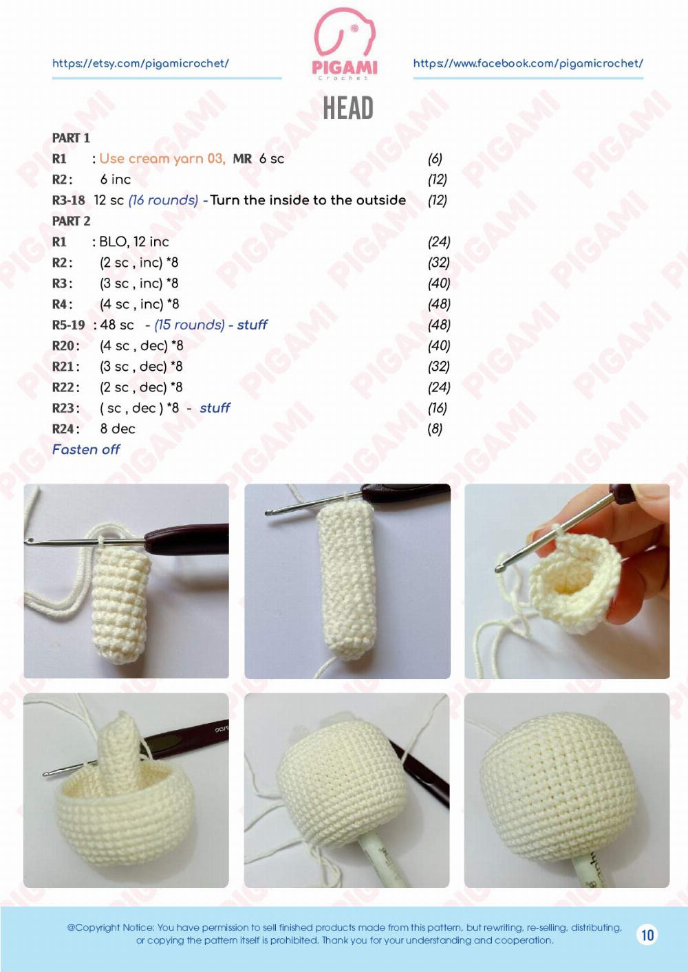 bailu doll crochet pattern