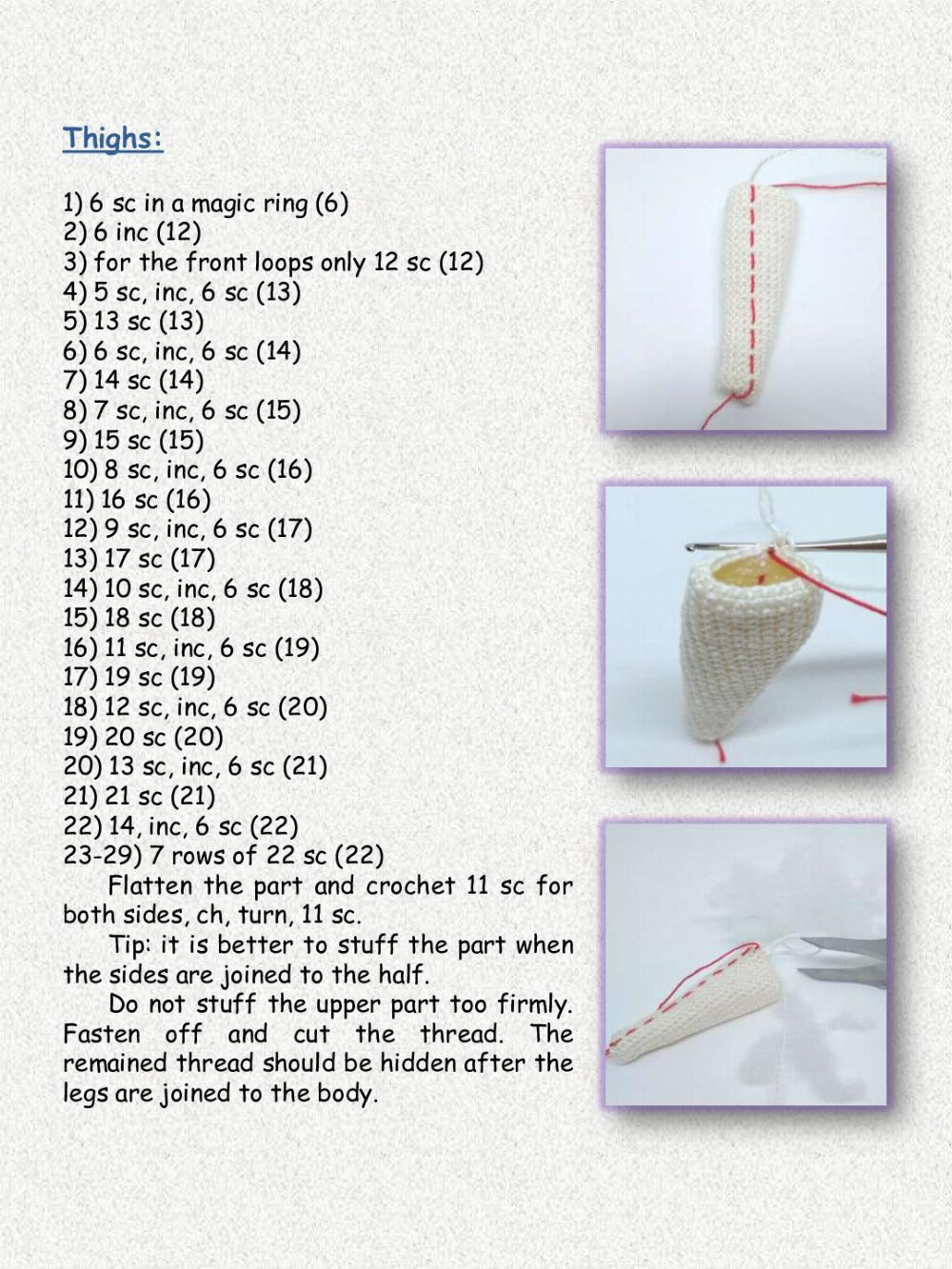 Ball-jointed doll body Crochet pattern