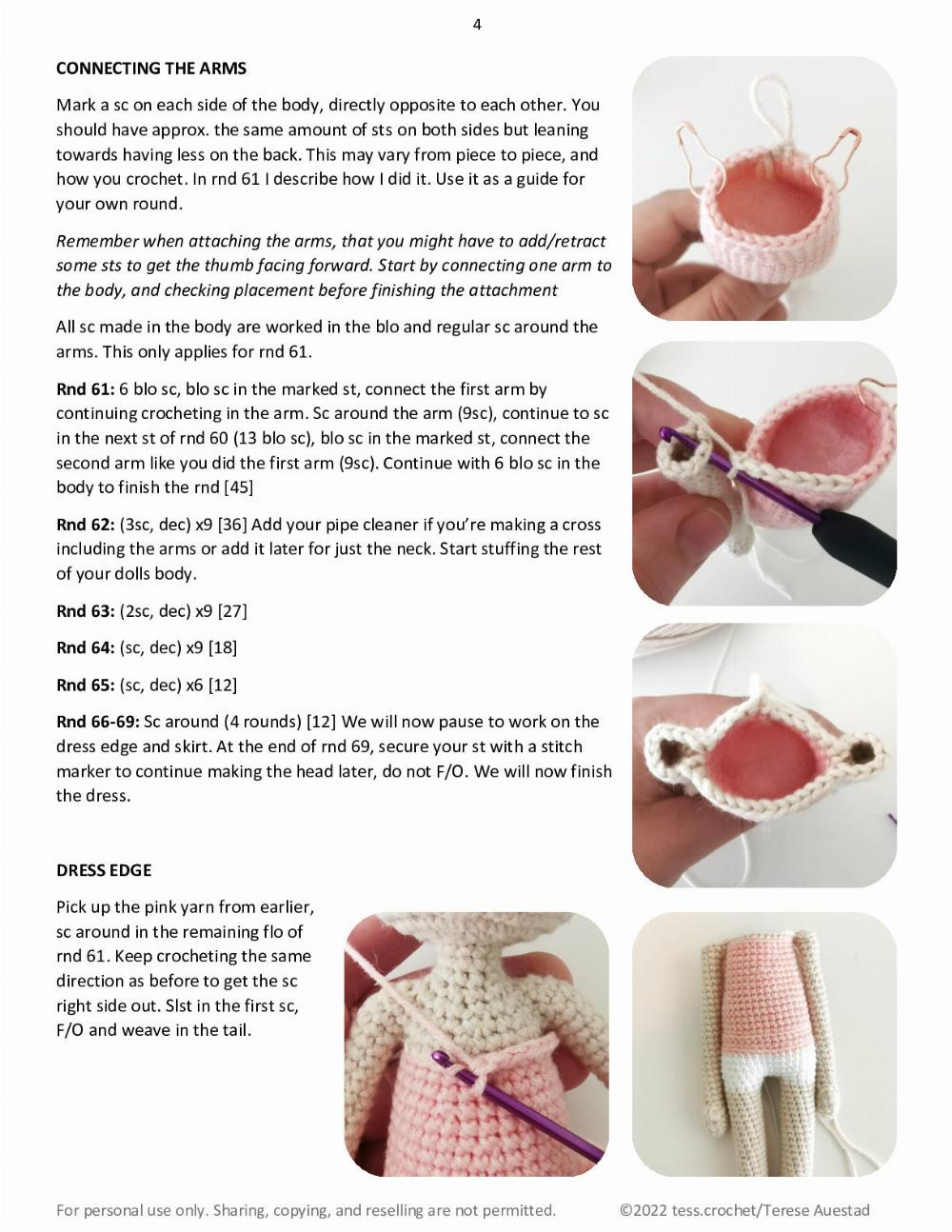 Ballet doll crochet pattern lulu