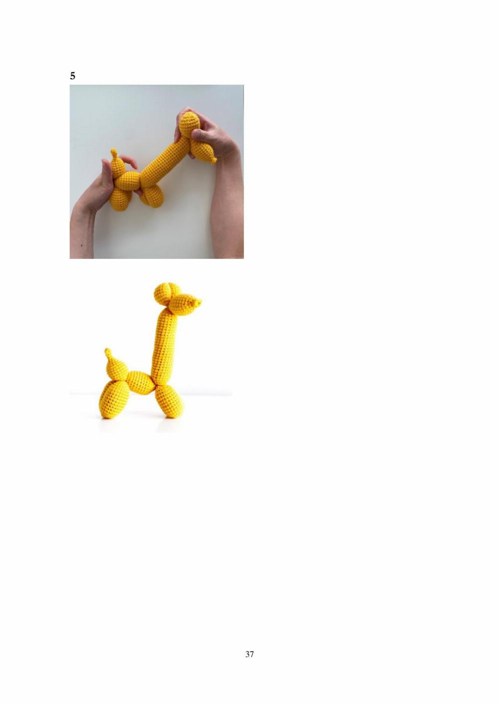 balloon animal, Crochet patterns for dogs, bears, rabbits, giraffes, swans...