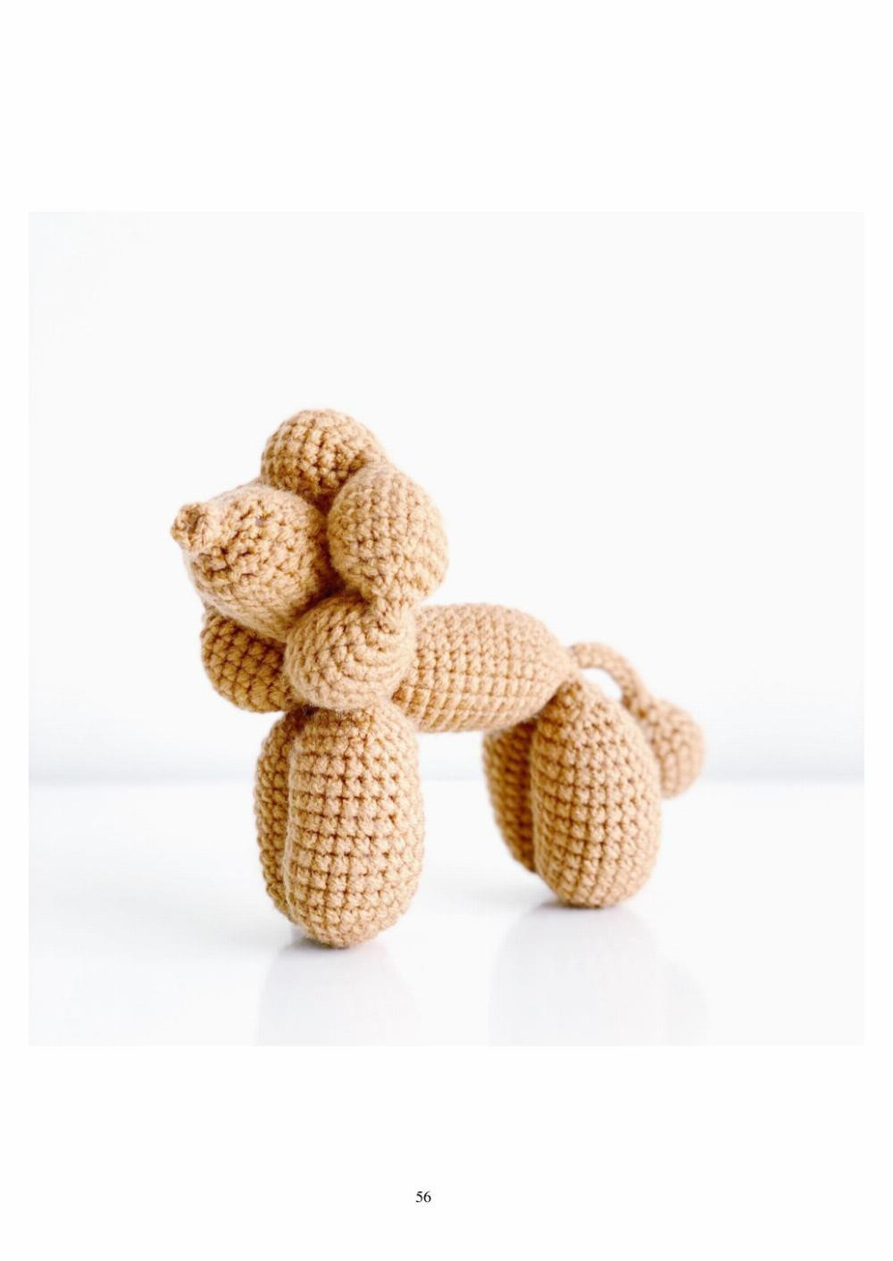 balloon animal, Crochet patterns for dogs, bears, rabbits, giraffes, swans...