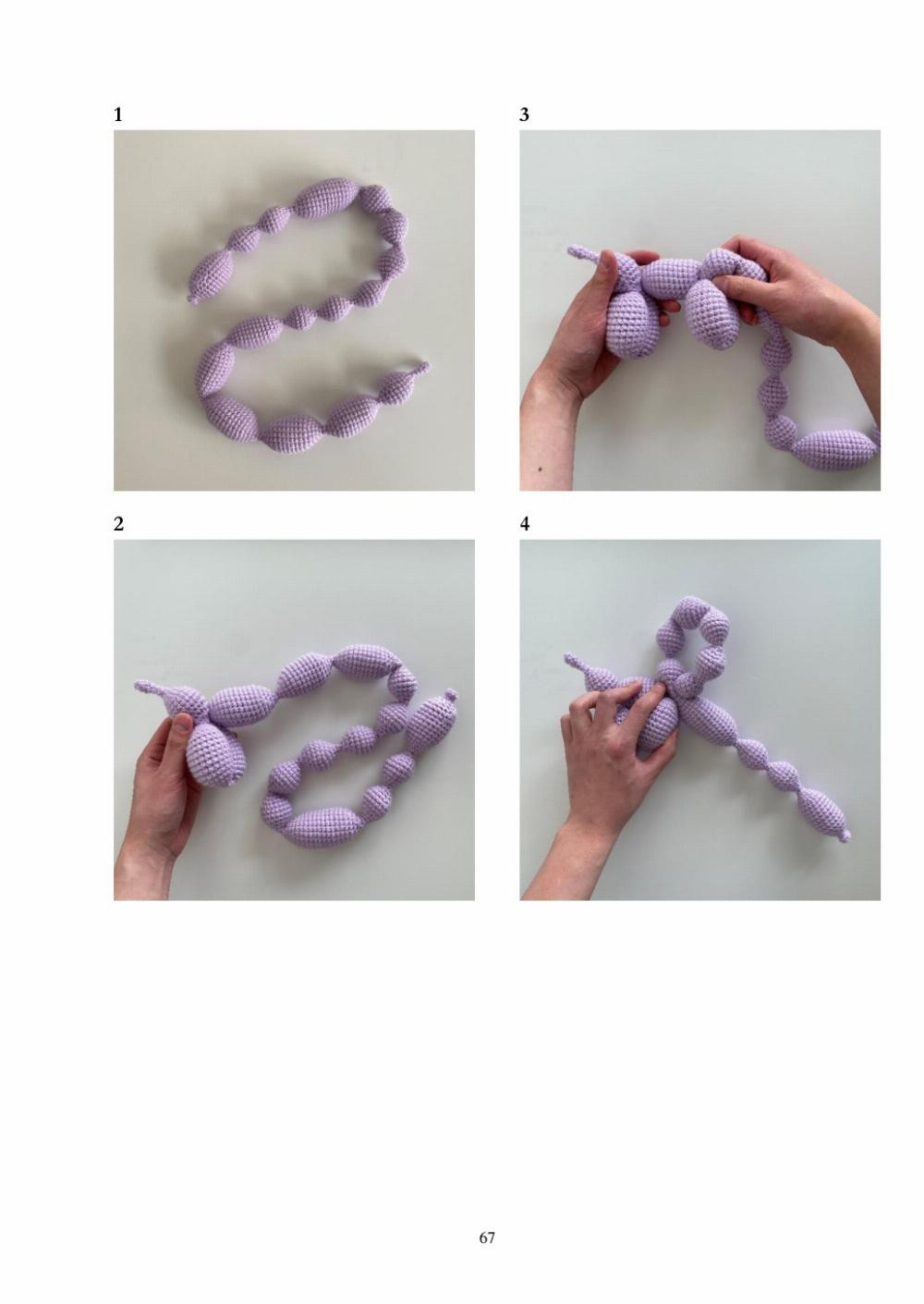 balloon animal, Crochet patterns for dogs, bears, rabbits, giraffes, swans...