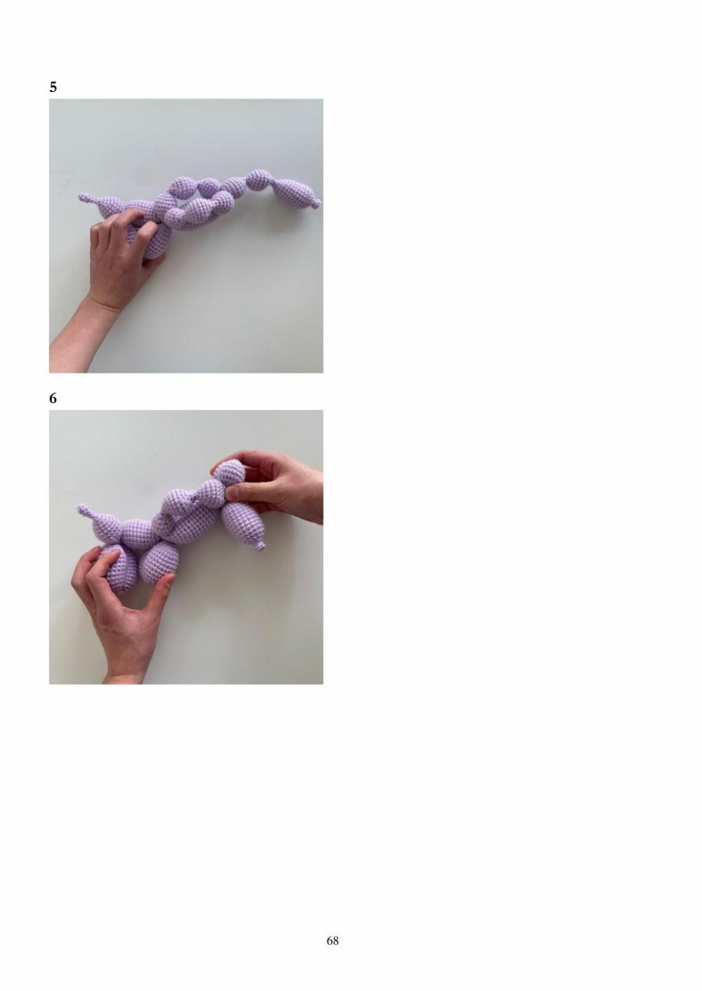 balloon animal, Crochet patterns for dogs, bears, rabbits, giraffes, swans...