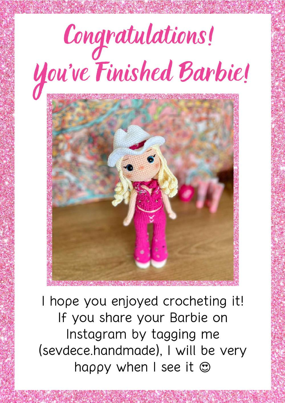 barbie cowgirl doll crochet patern